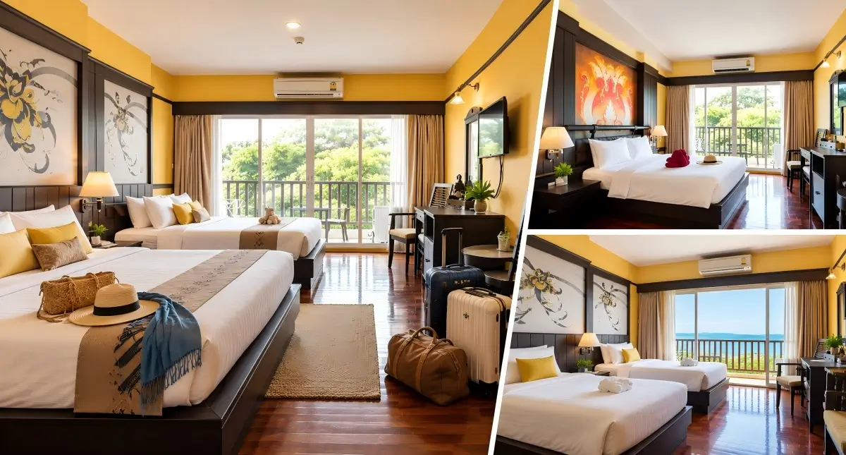 Family Suite_Two Hotel Rooms_hotel near jomtien beach in pattaya_sarita chalet & spa